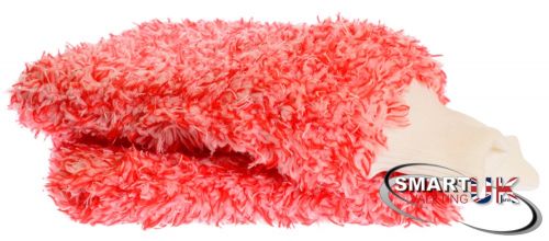 Click Here To Enlarge This Photo Of MicroTough Red & White  Wash Mitt
